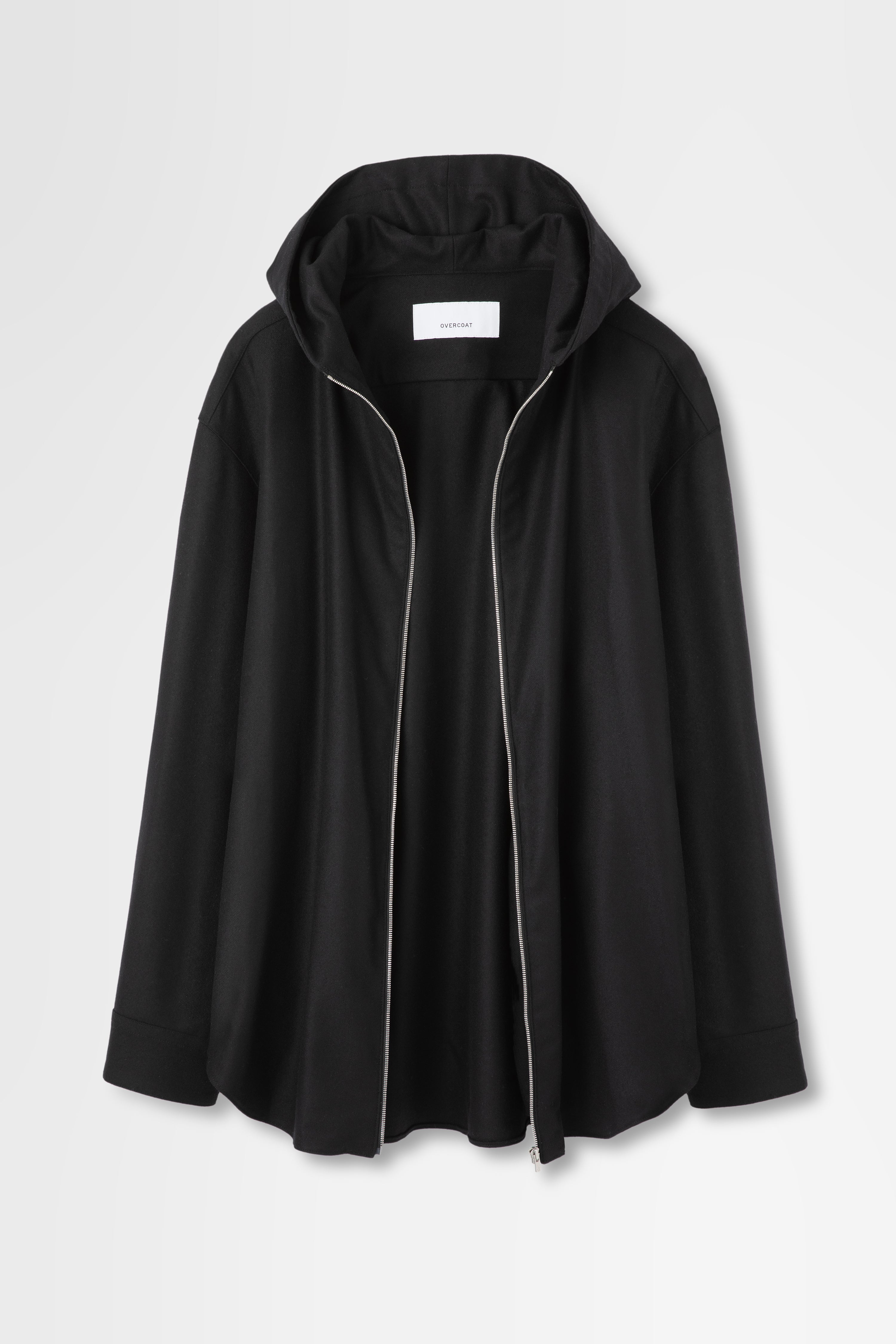 Zip-Up Hoodie in Wool Flannel