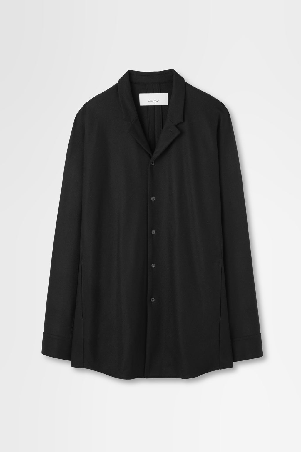Shirt Jacket in Wool Flannel