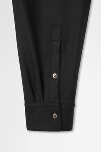 Shirt Jacket in Wool Flannel