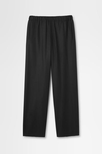 Drawstring Trouser in Wool Flannel