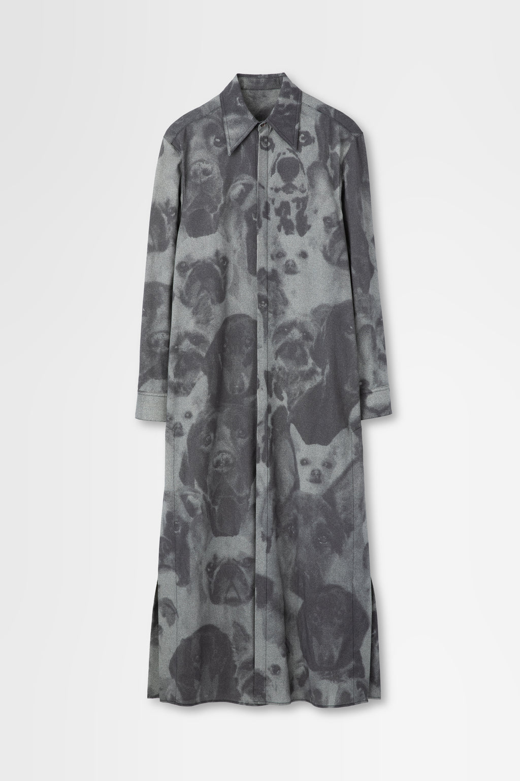 Printed Long Wool Shirting