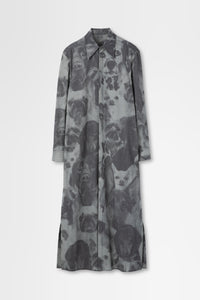 Printed Long Wool Shirting