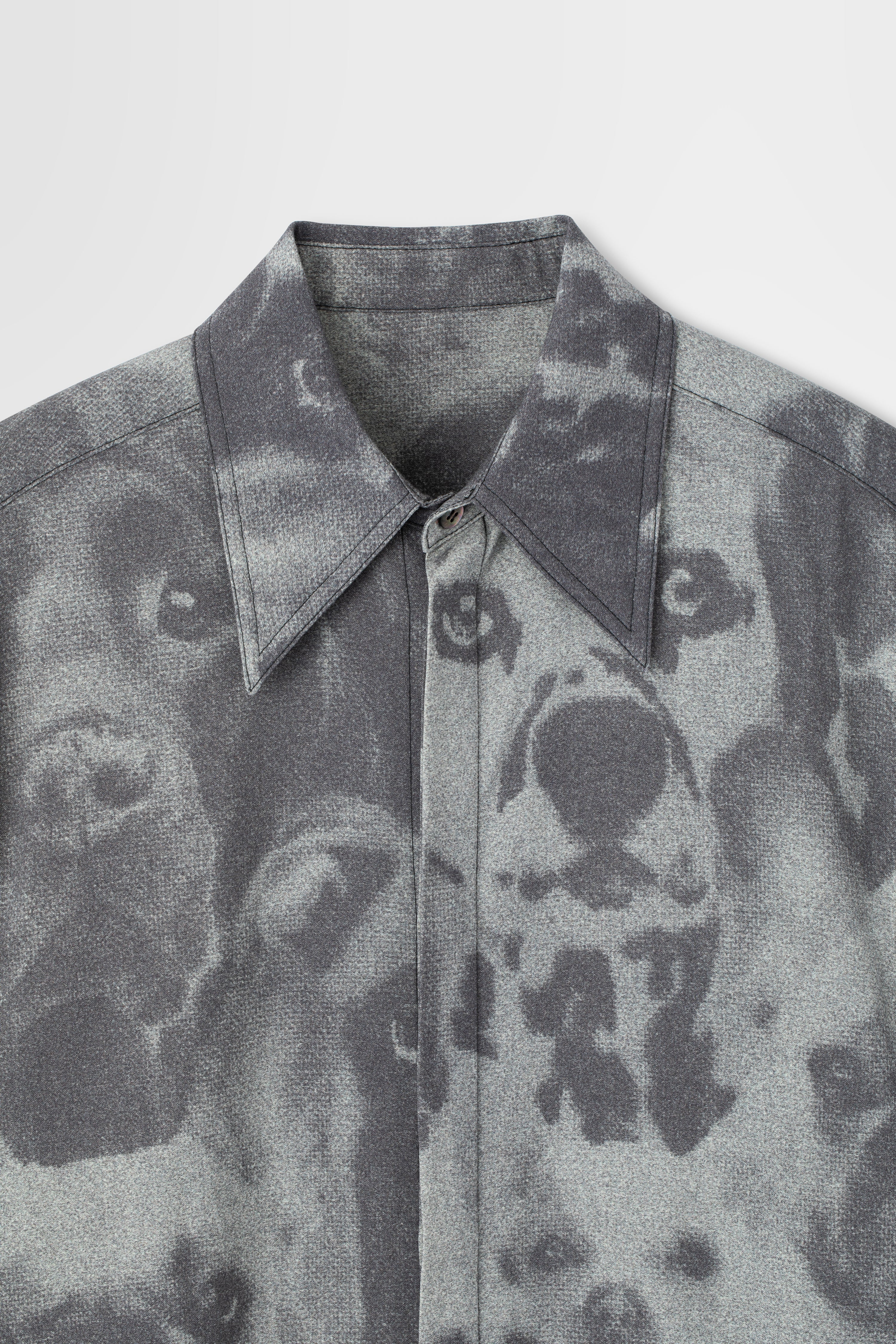 Printed Long Wool Shirting
