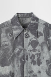 Printed Long Wool Shirting