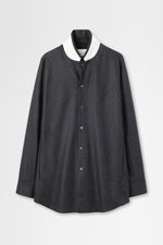画像をギャラリービューアに読み込む, Shirt Jacket in Wool Flannel
