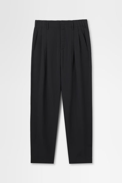 2 Tuck Trouser in Rayon Tricotine
