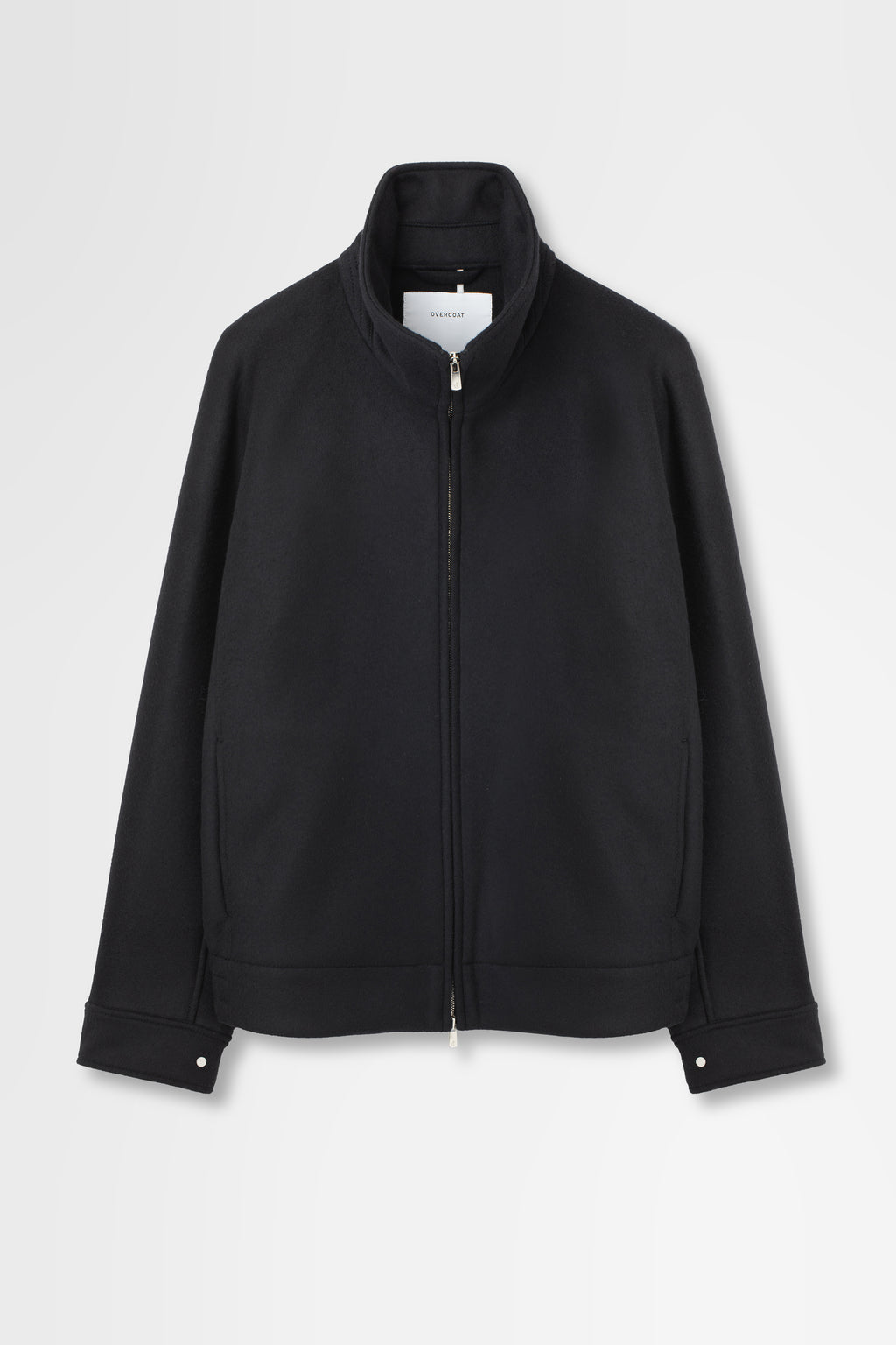 未使用級■OVERCOAT オーバーコート ノーカラージャケット ブラック 黒 OVERCOAT ONLINE STORE（オーバーコート 公式オンラインストア）