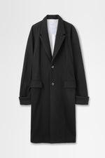 画像をギャラリービューアに読み込む, Notched Lapel Overcoat in Melton Wool
