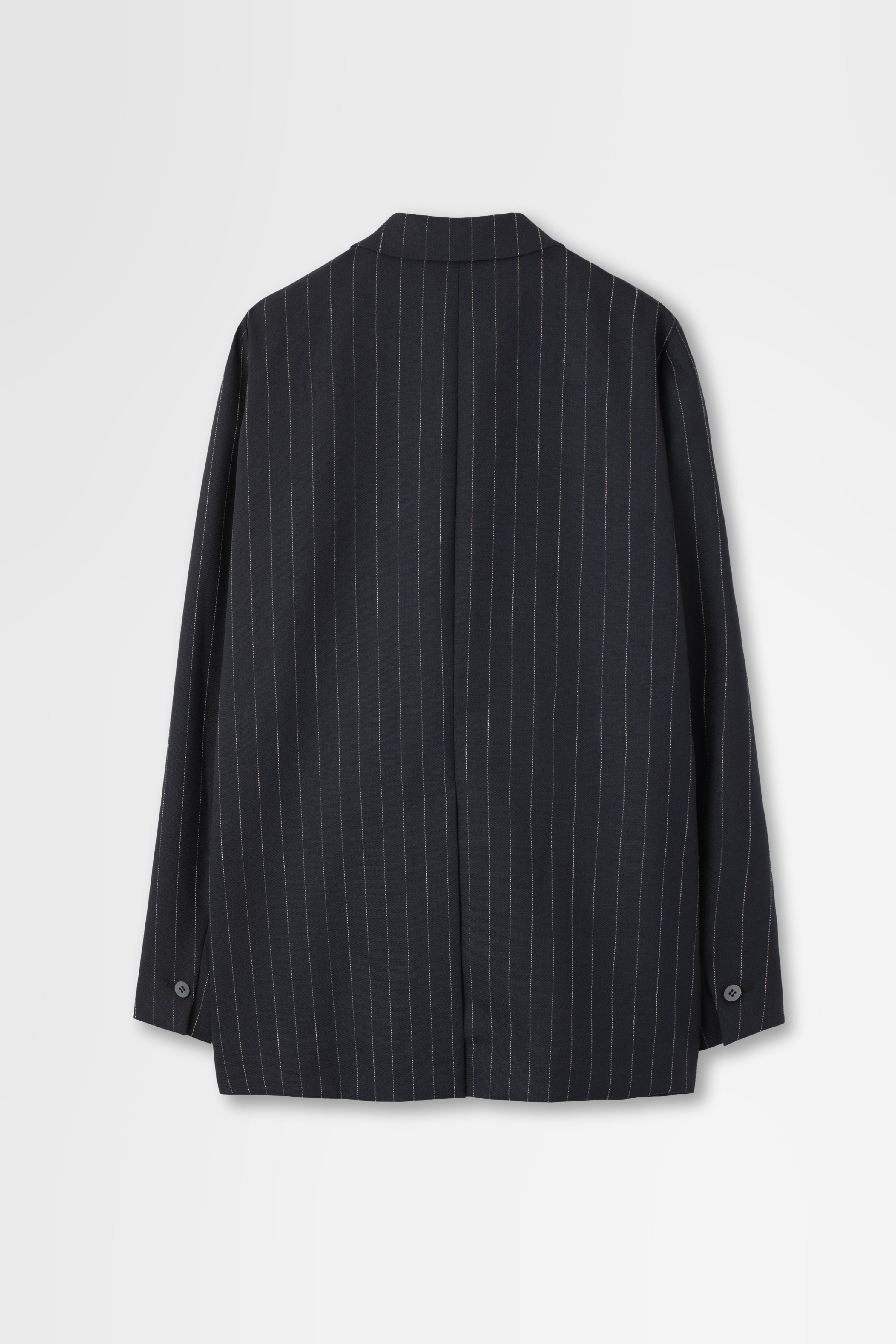 Double Breasted Jacket in Wool Pinstripe