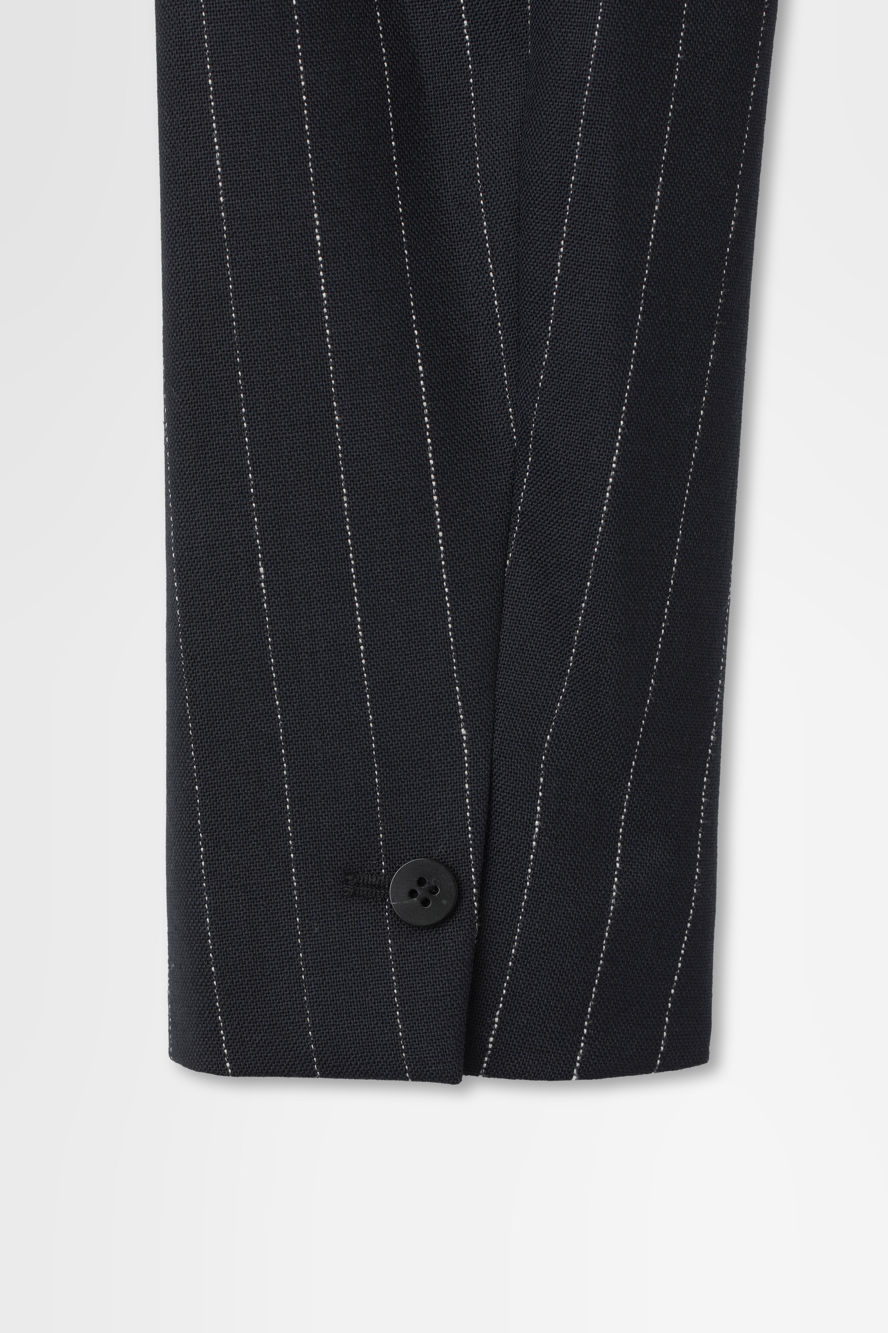 Double Breasted Jacket in Wool Pinstripe