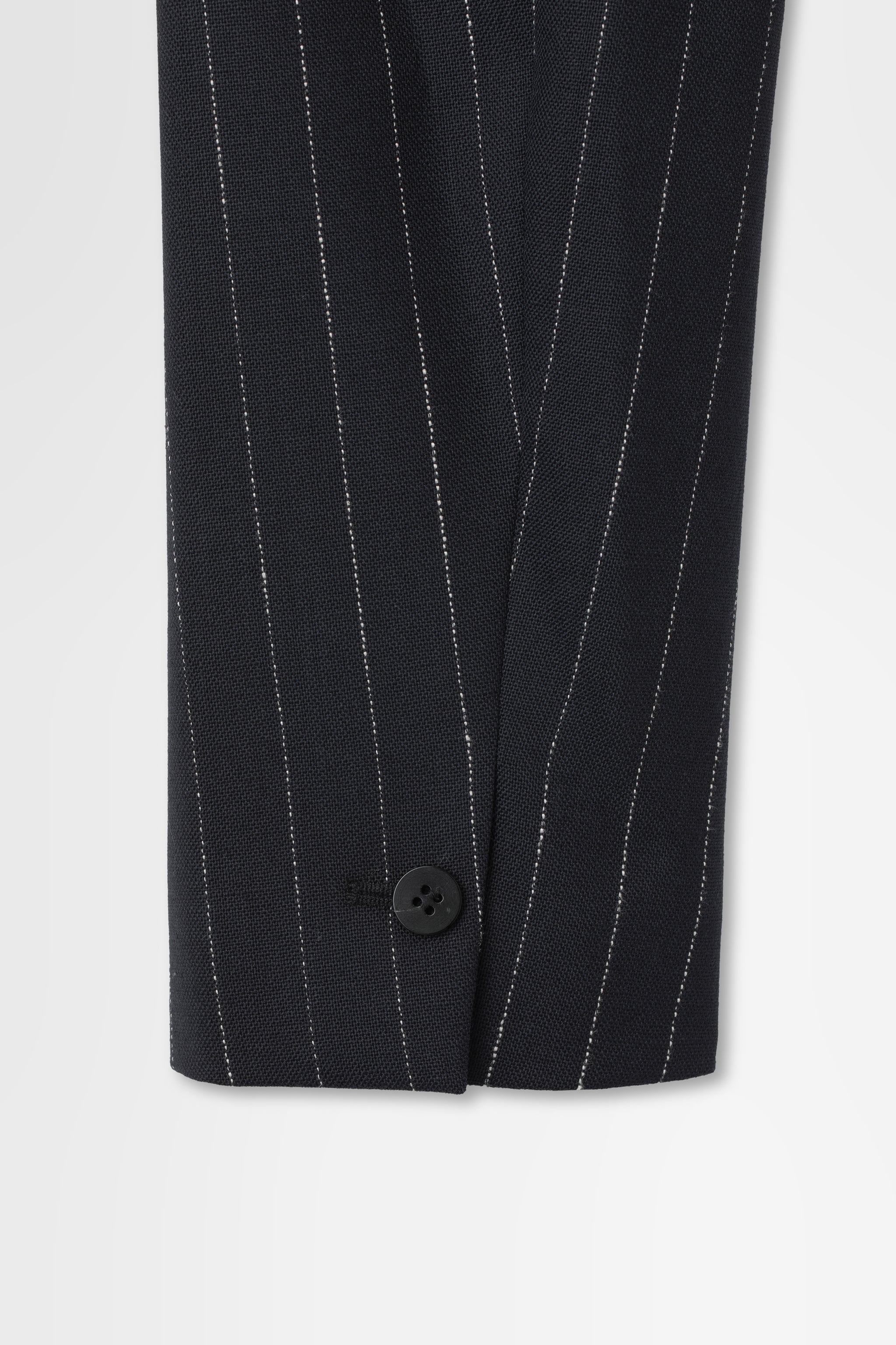 Double Breasted Jacket in Wool Pinstripe