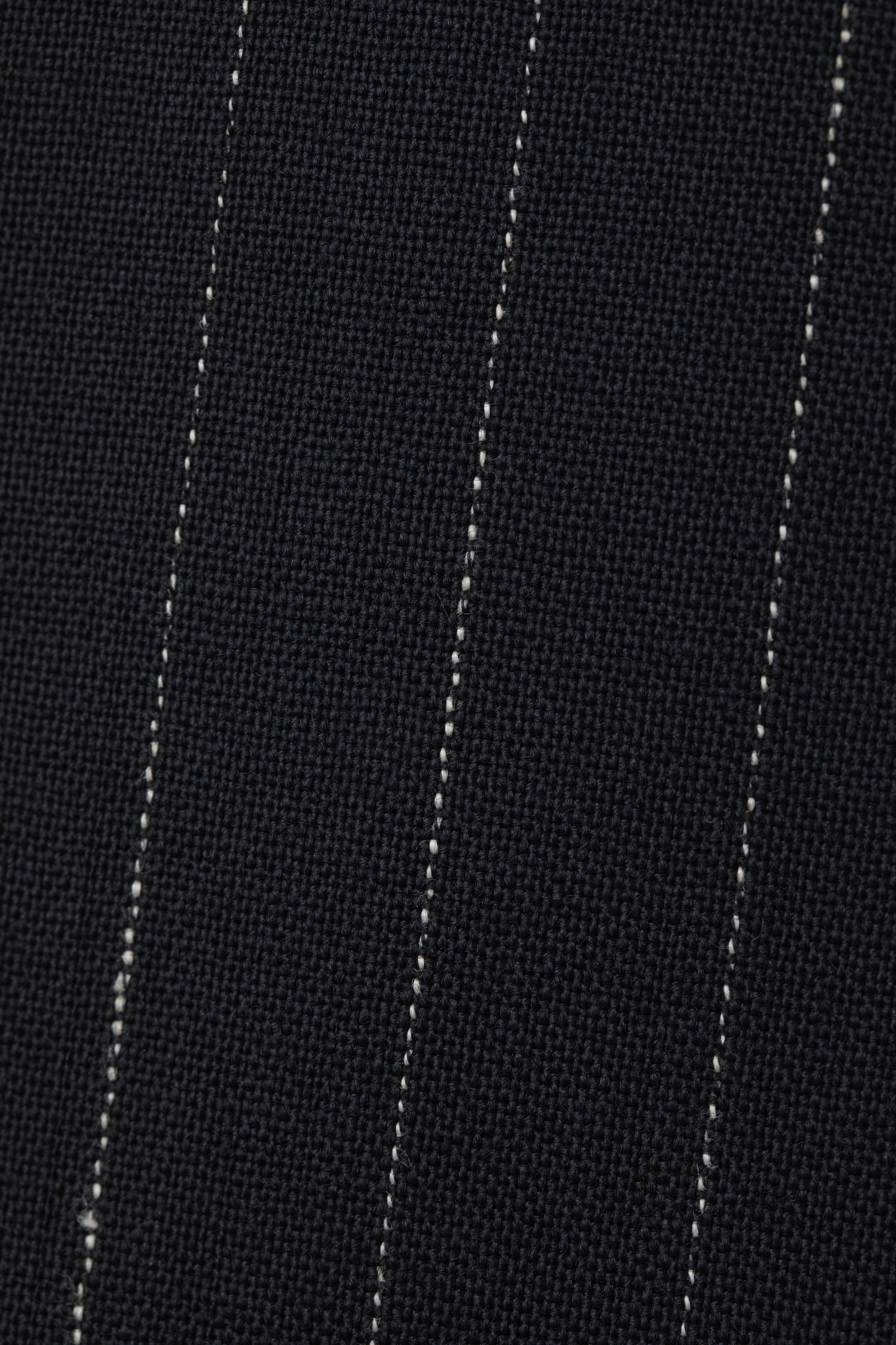 Double Breasted Jacket in Wool Pinstripe
