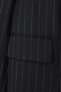 Double Breasted Jacket in Wool Pinstripe