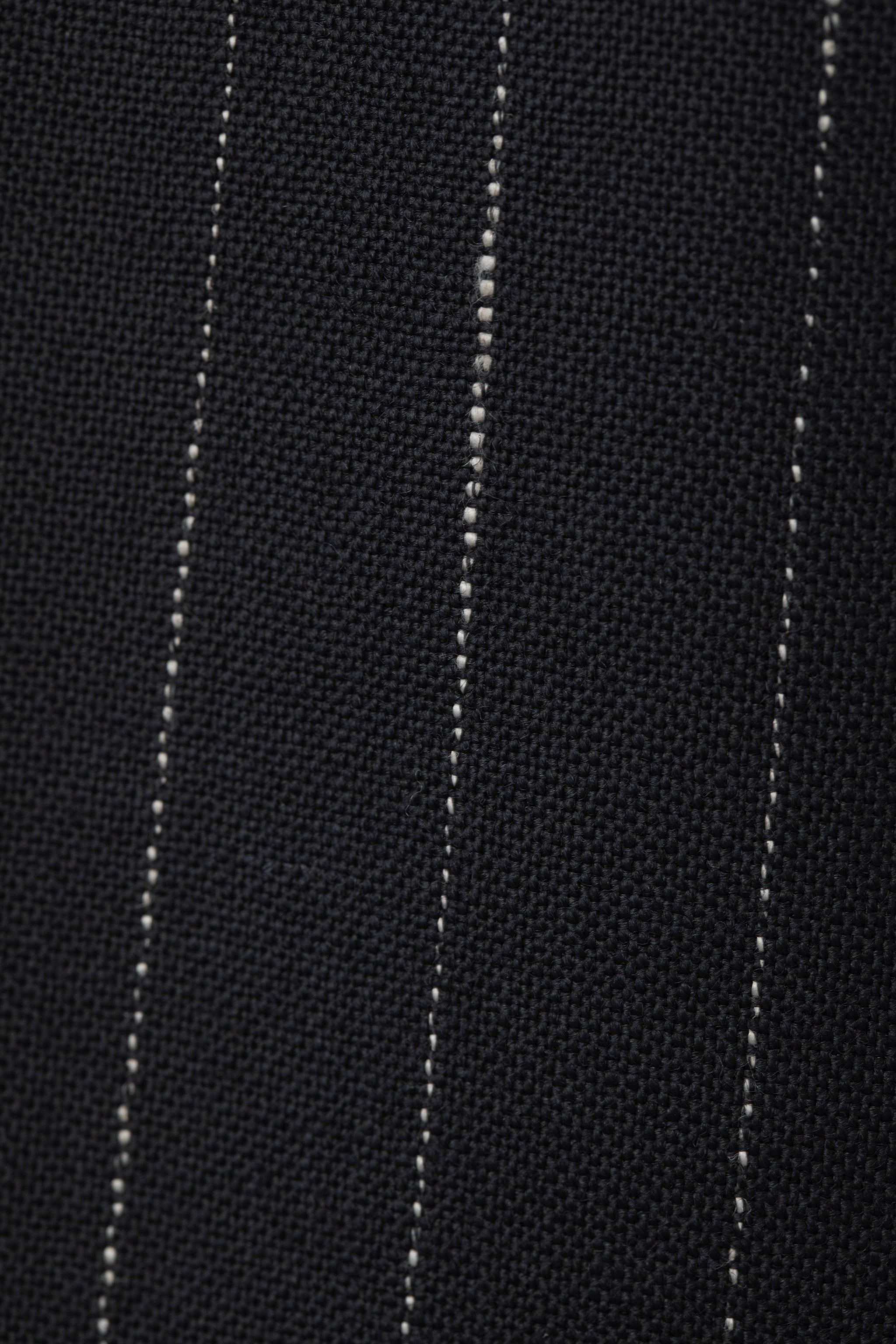 5 Tuck Trouser in Wool Pinstripe