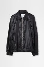 画像をギャラリービューアに読み込む, Blouson with Shirt Collar in Nylon
