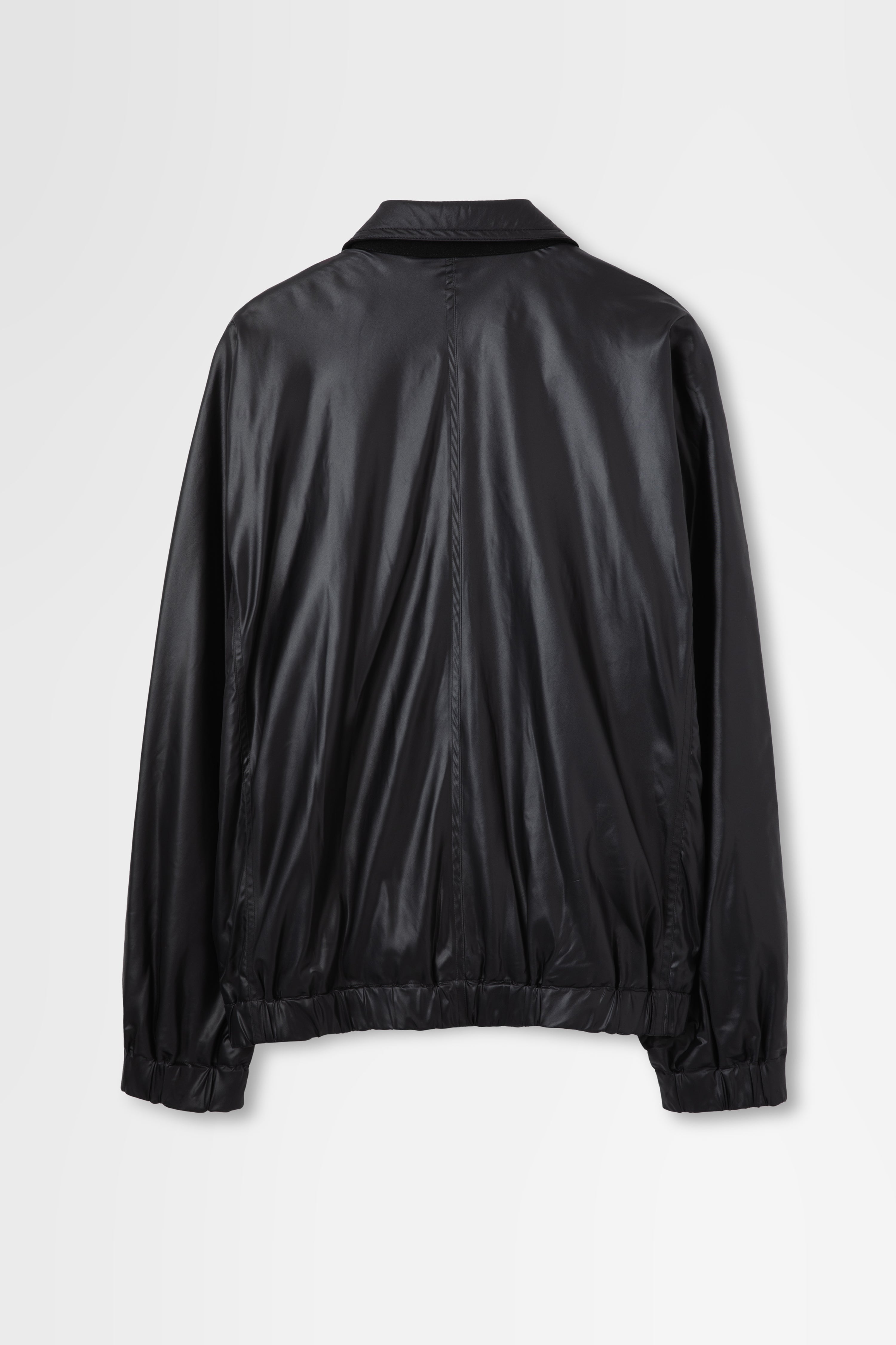 Blouson with Shirt Collar in Nylon