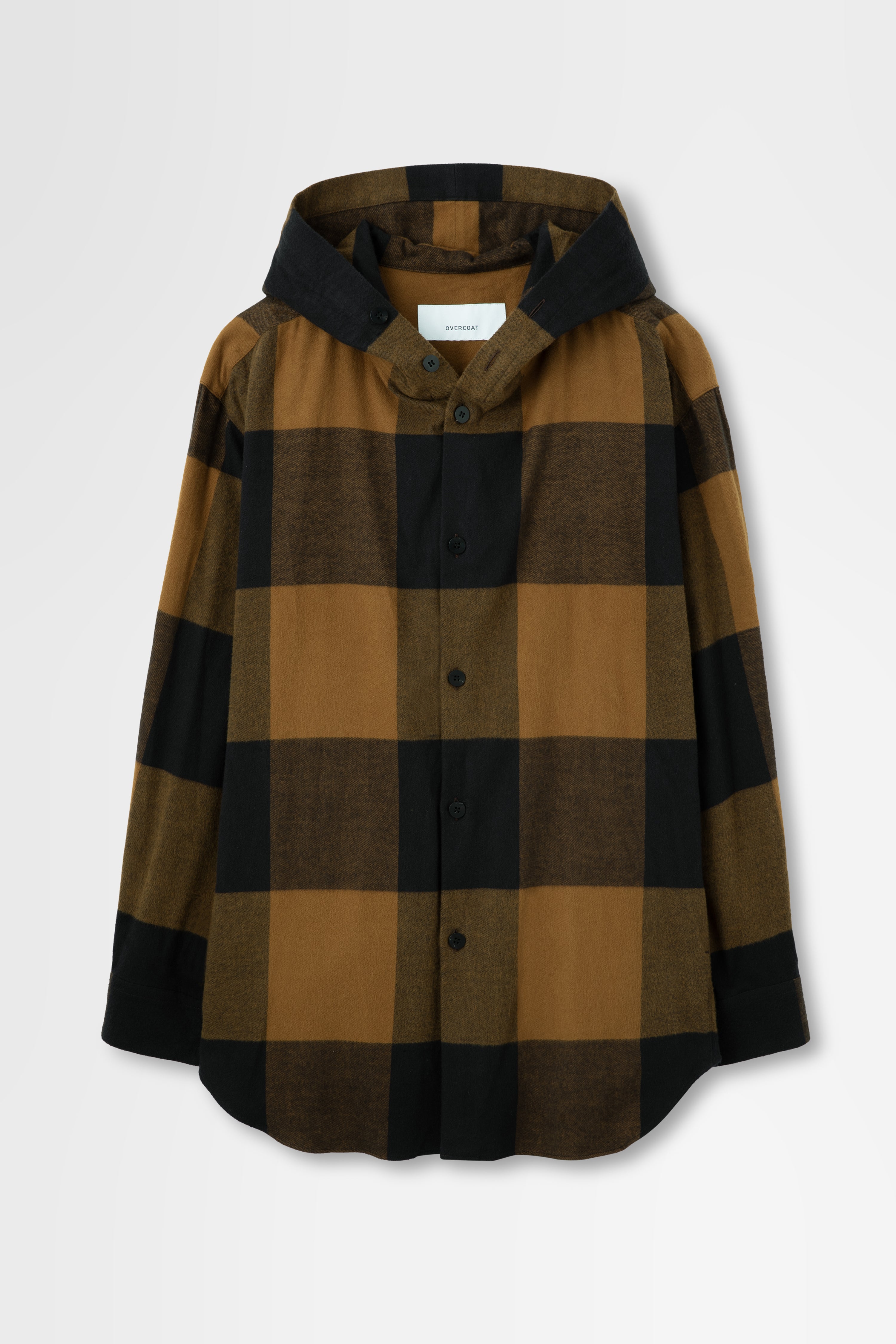 Flannel Hoodie Shirt in Cotton Flannel