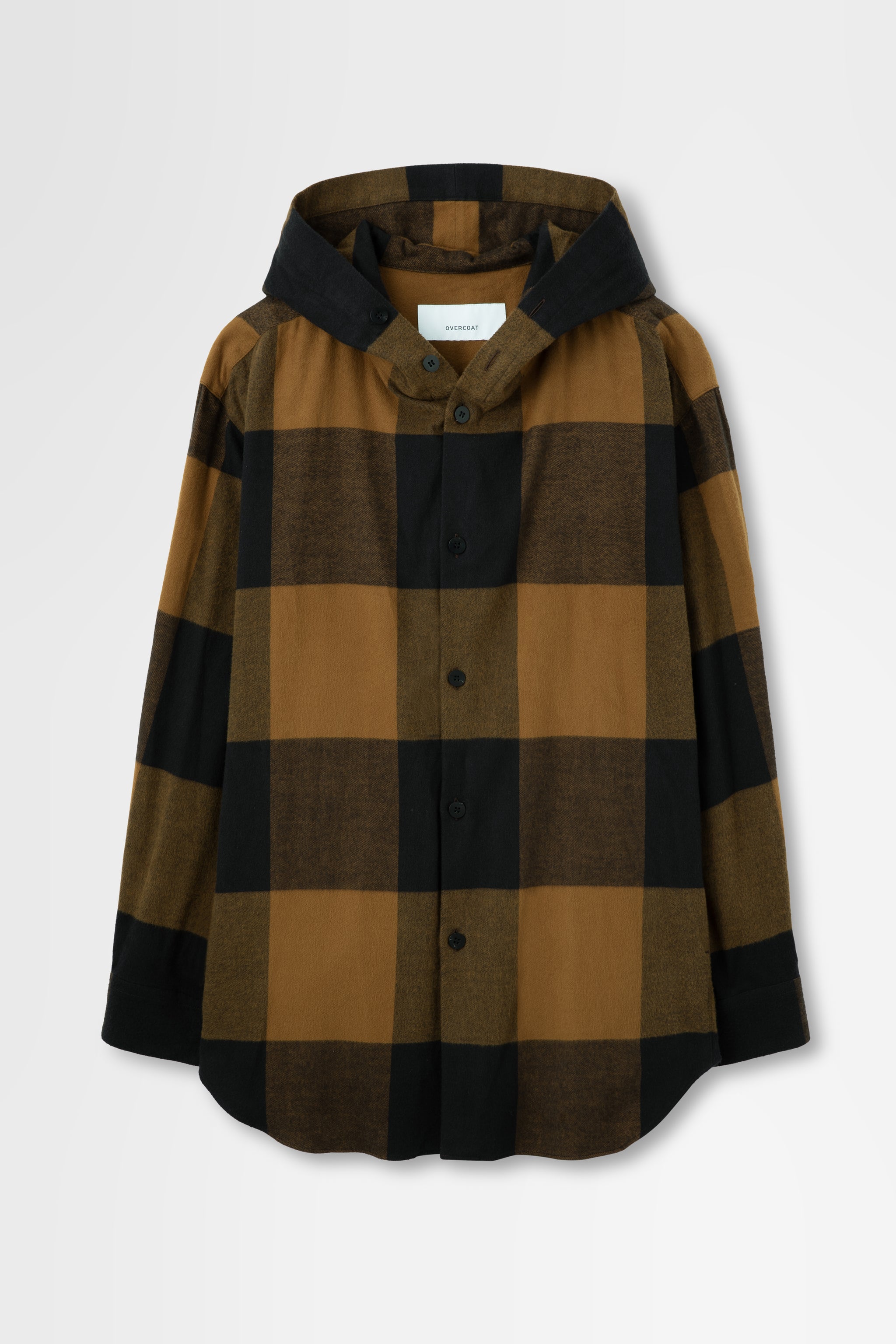 Flannel Hoodie Shirt in Cotton Flannel