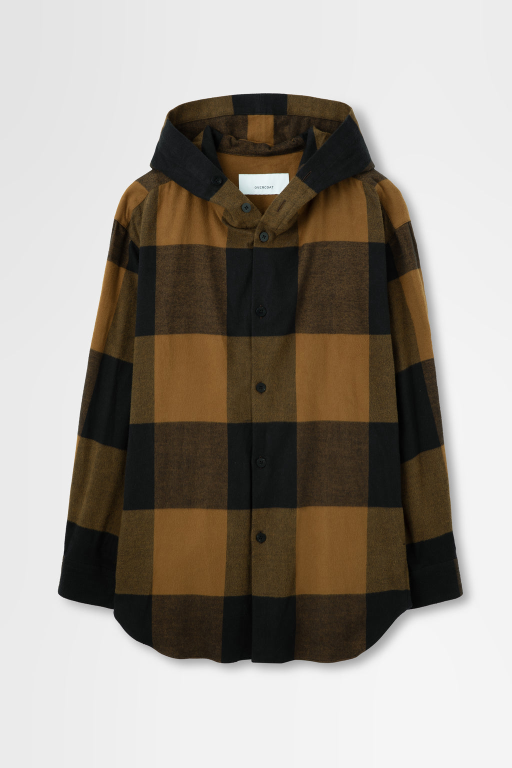 Flannel Hoodie Shirt in Cotton Flannel