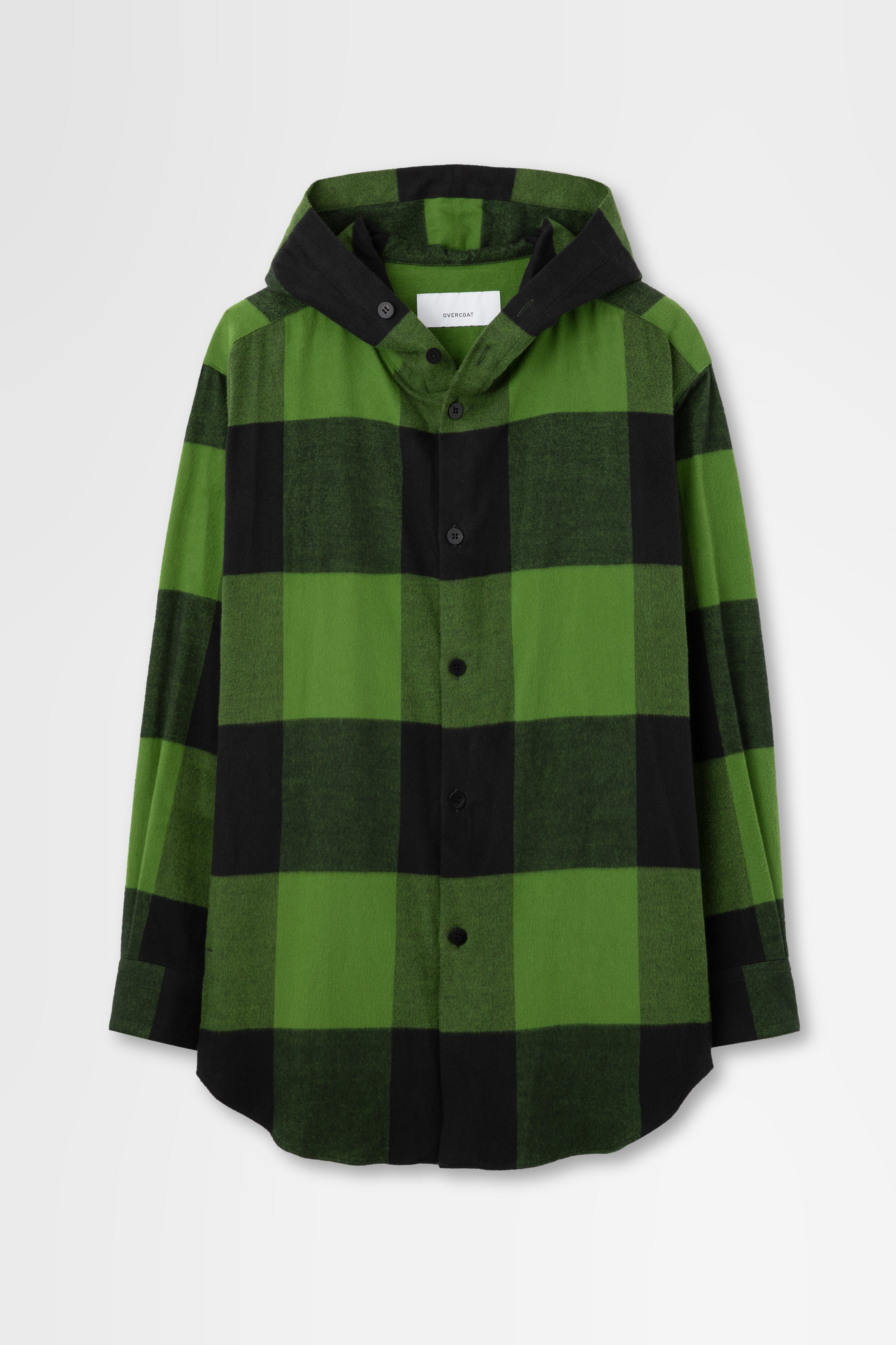 Flannel Hoodie Shirt in Cotton Flannel