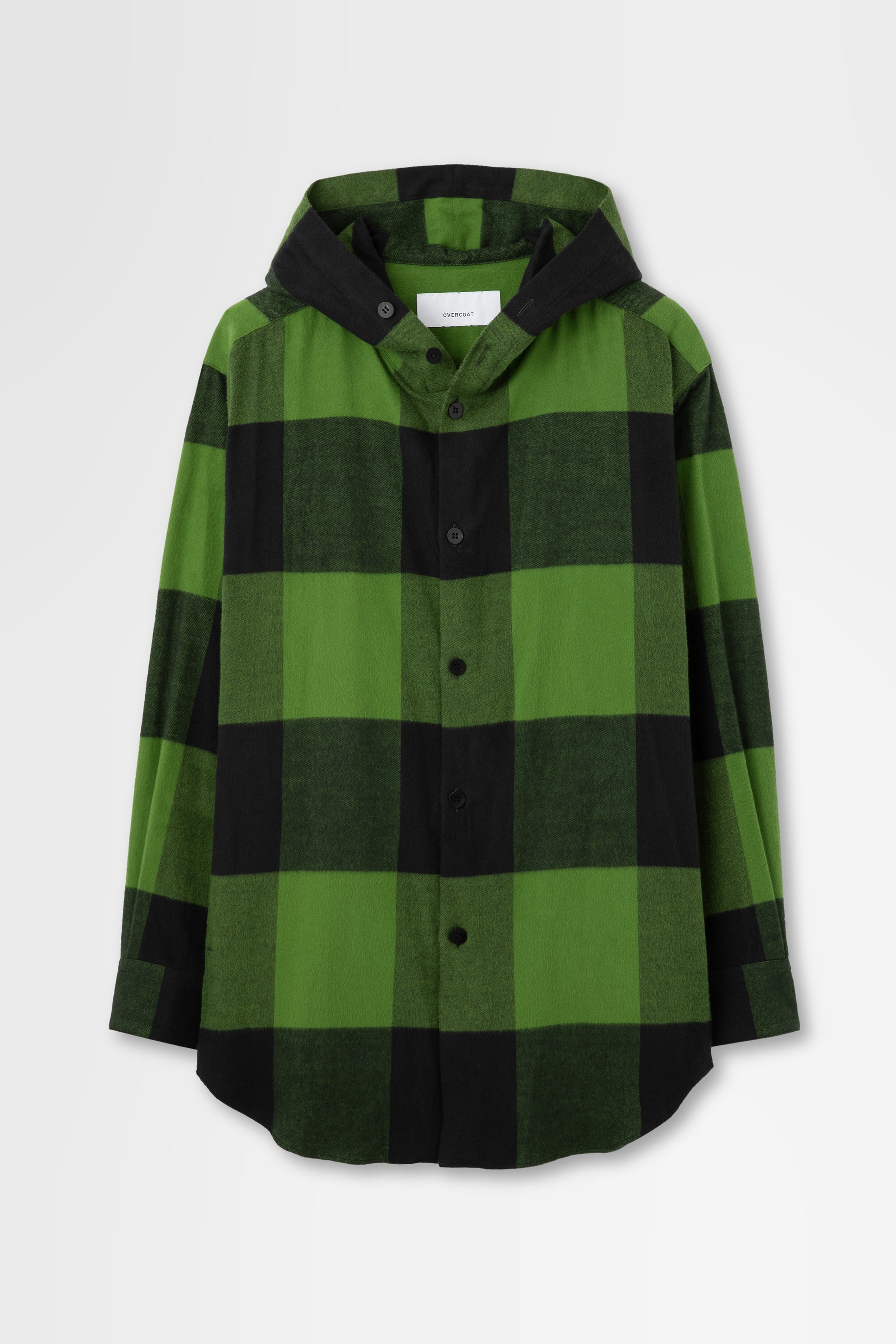 Flannel Hoodie Shirt in Cotton Flannel