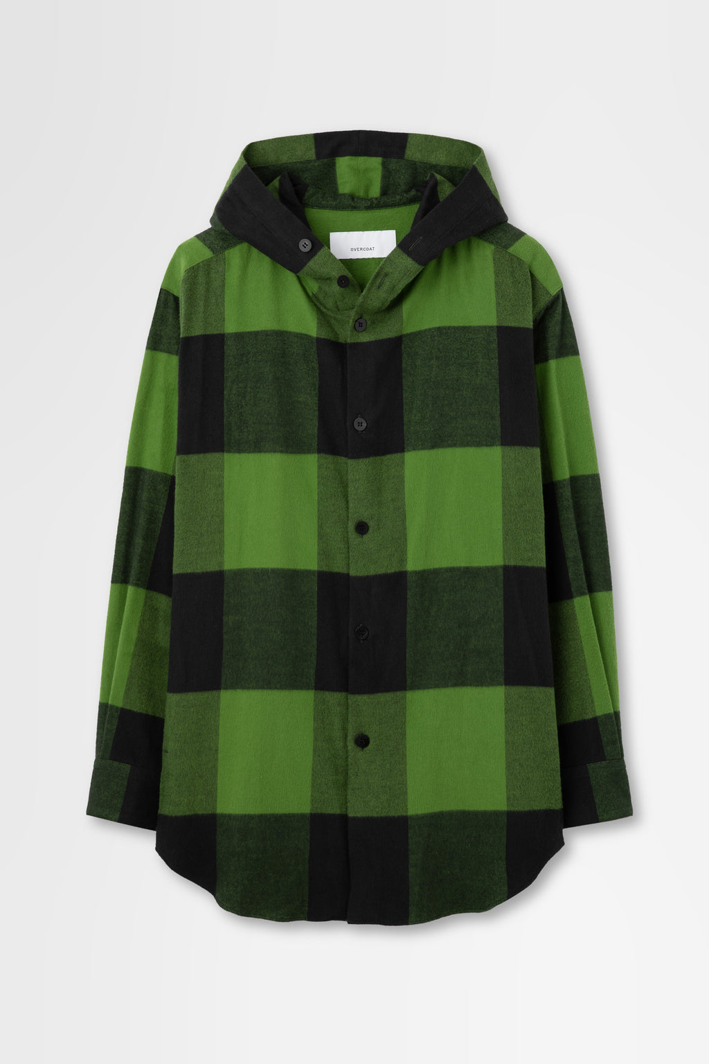 Flannel Hoodie Shirt in Cotton Flannel