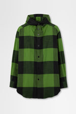 画像をギャラリービューアに読み込む, Flannel Hoodie Shirt in Cotton Flannel
