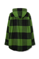 画像をギャラリービューアに読み込む, Flannel Hoodie Shirt in Cotton Flannel
