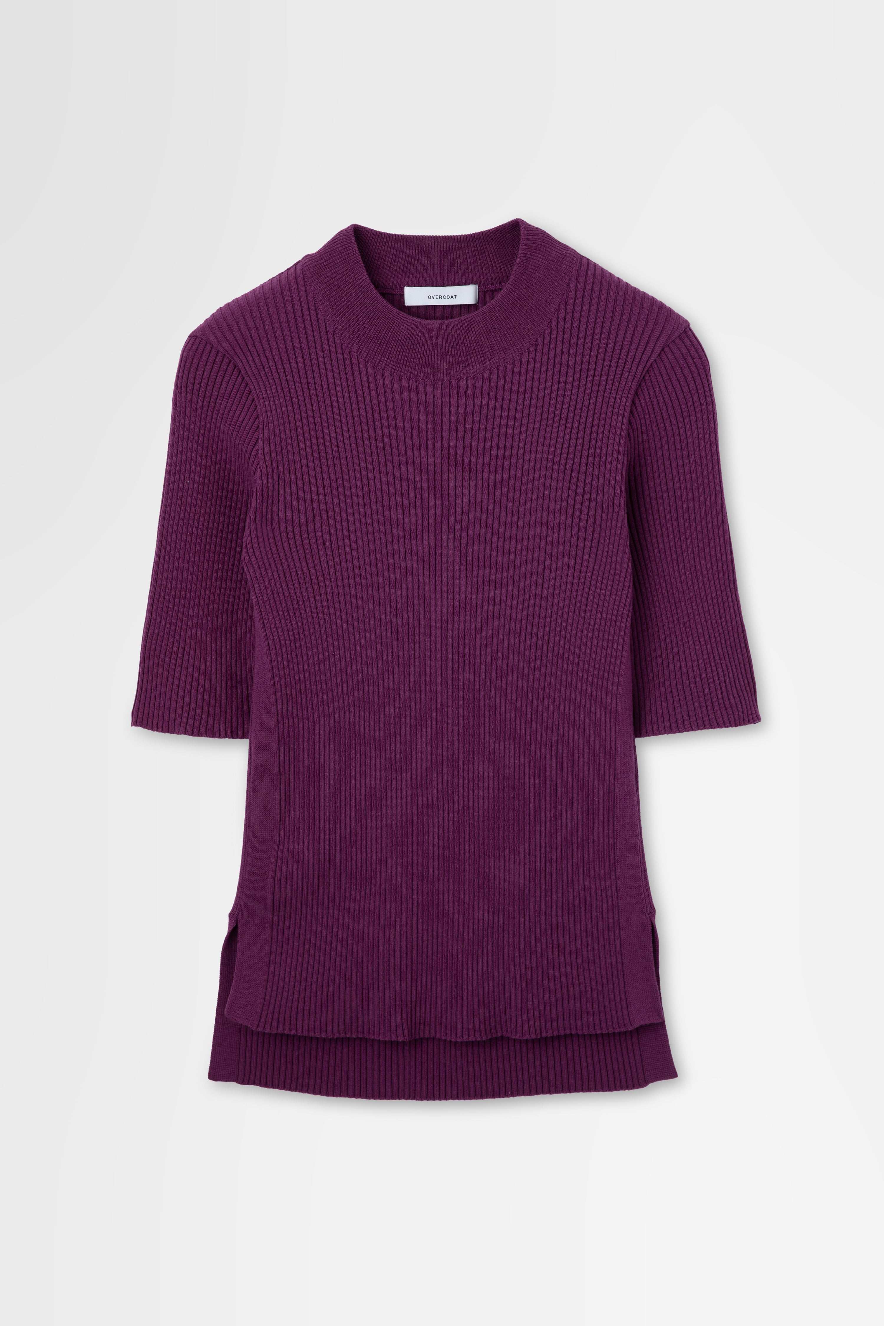Ribbed Short Sleeve in Wool Rib