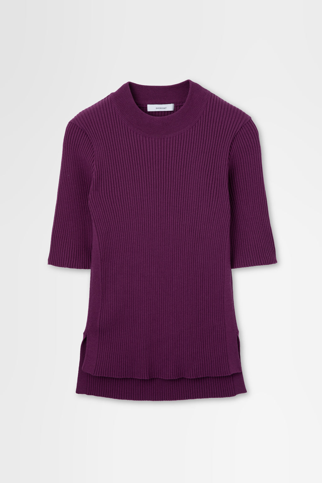 Ribbed Short Sleeve in Wool Rib