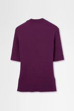 画像をギャラリービューアに読み込む, Ribbed Short Sleeve in Wool Rib

