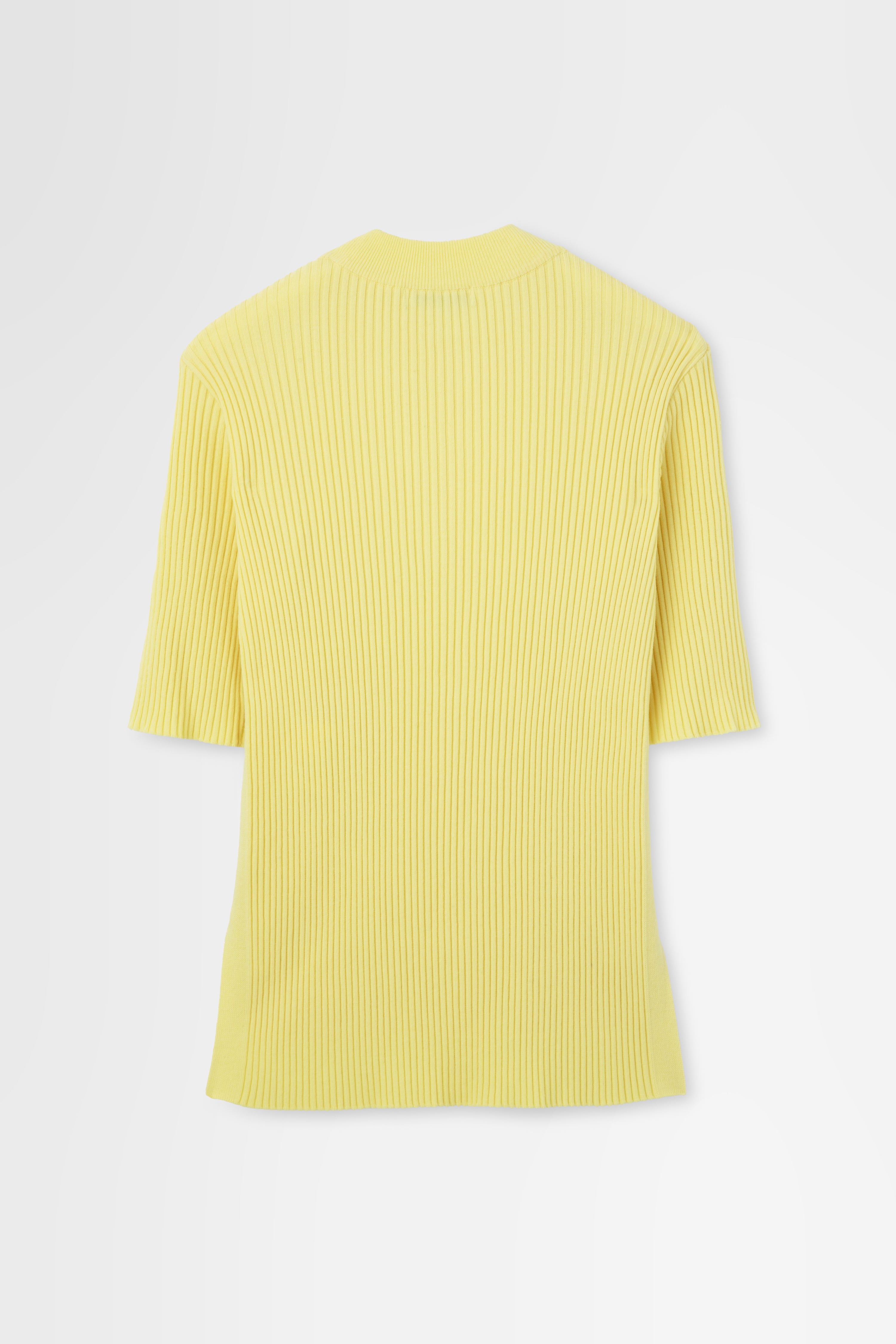 Ribbed Short Sleeve in Wool Rib