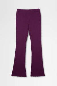 Ribbed Leggings in Wool Rib