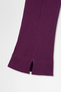 Ribbed Leggings in Wool Rib