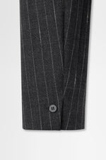 画像をギャラリービューアに読み込む, Double-breasted Jacket in Wool Pinstripe
