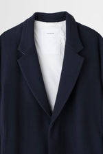 画像をギャラリービューアに読み込む, Wool Melton Overcoat in Navy
