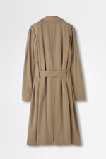 画像をギャラリービューアに読み込む, Wool Gabardine Trench Coat in Beige
