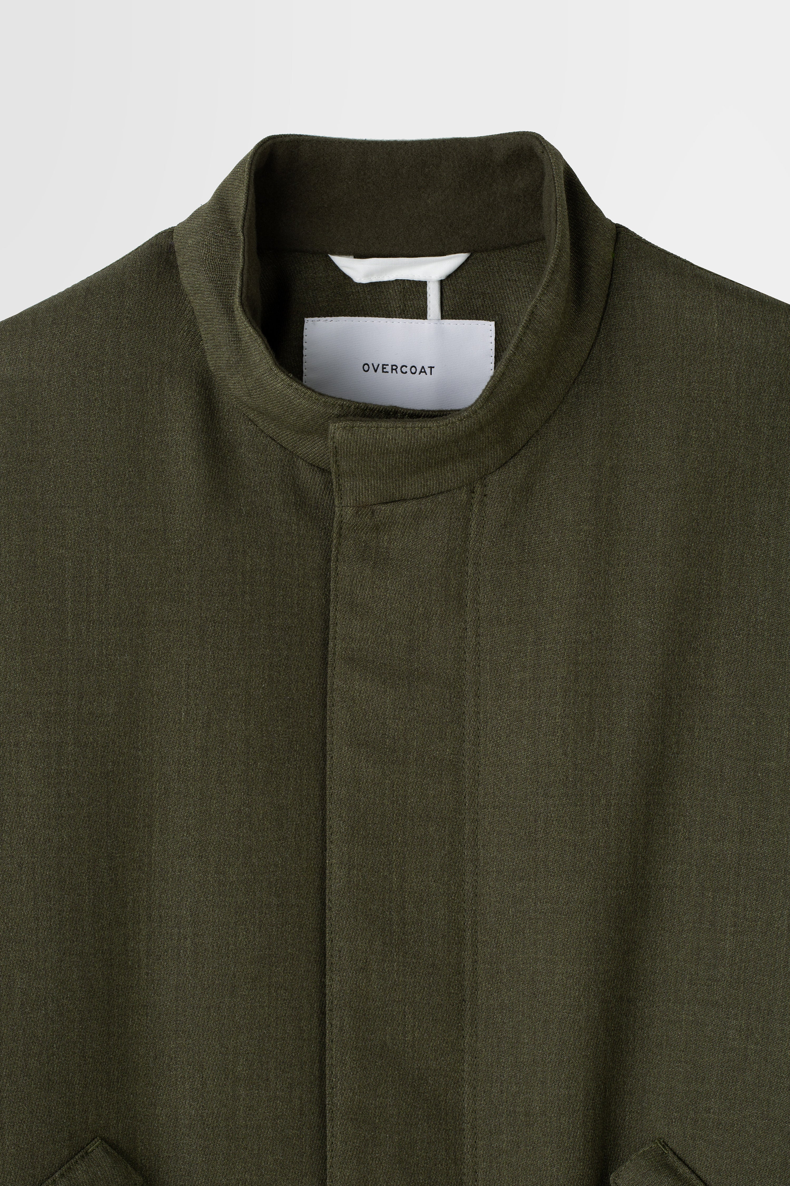 Wool Serge Mods Coat in Khaki