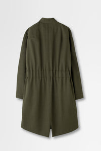 Wool Serge Mods Coat in Khaki