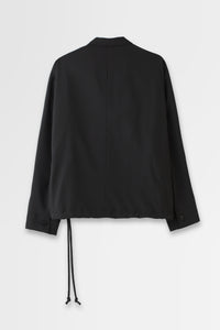 Zip-up Blouson with Notched Lapel