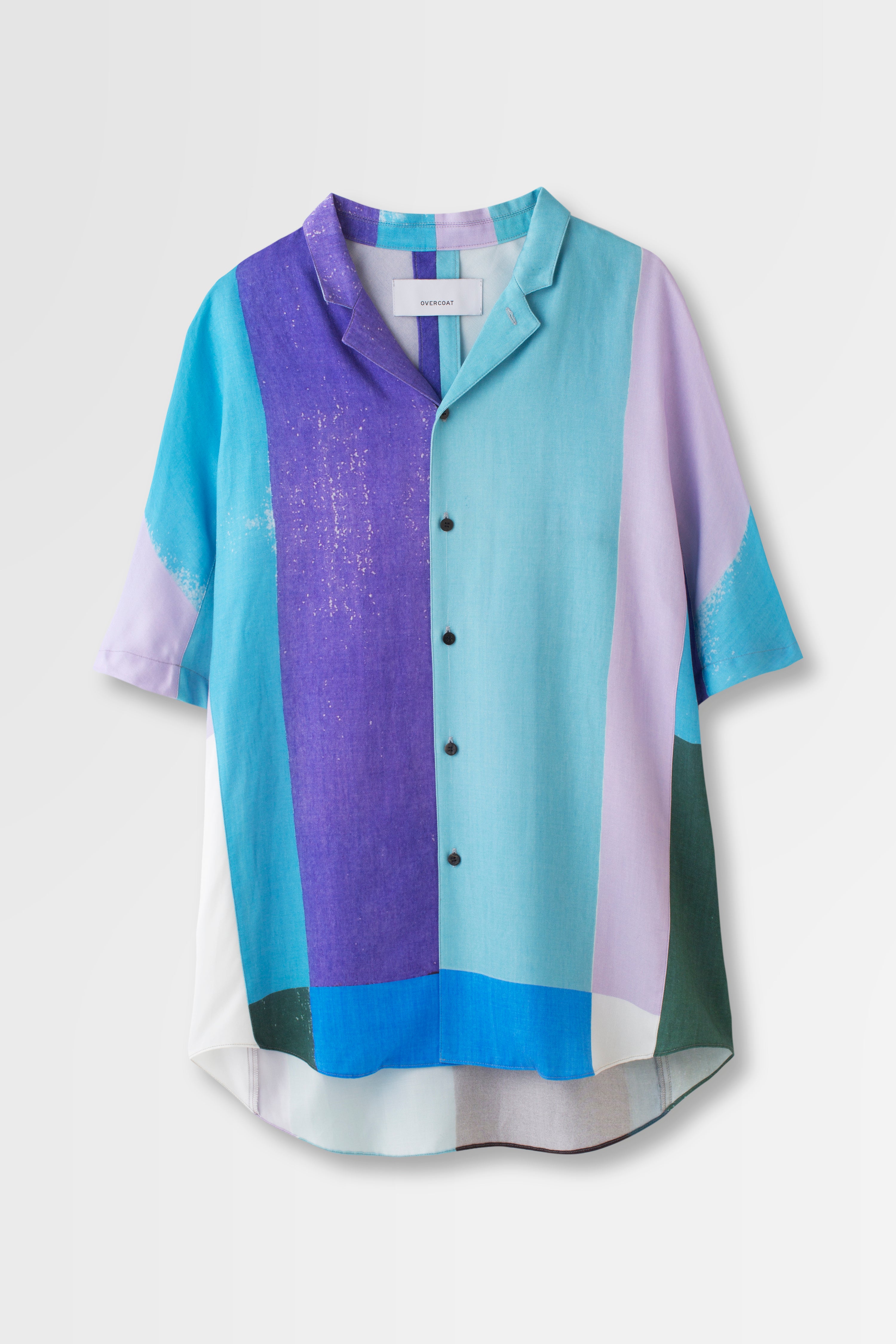 Short Sleeve Dolman Shirt with Notched Collar