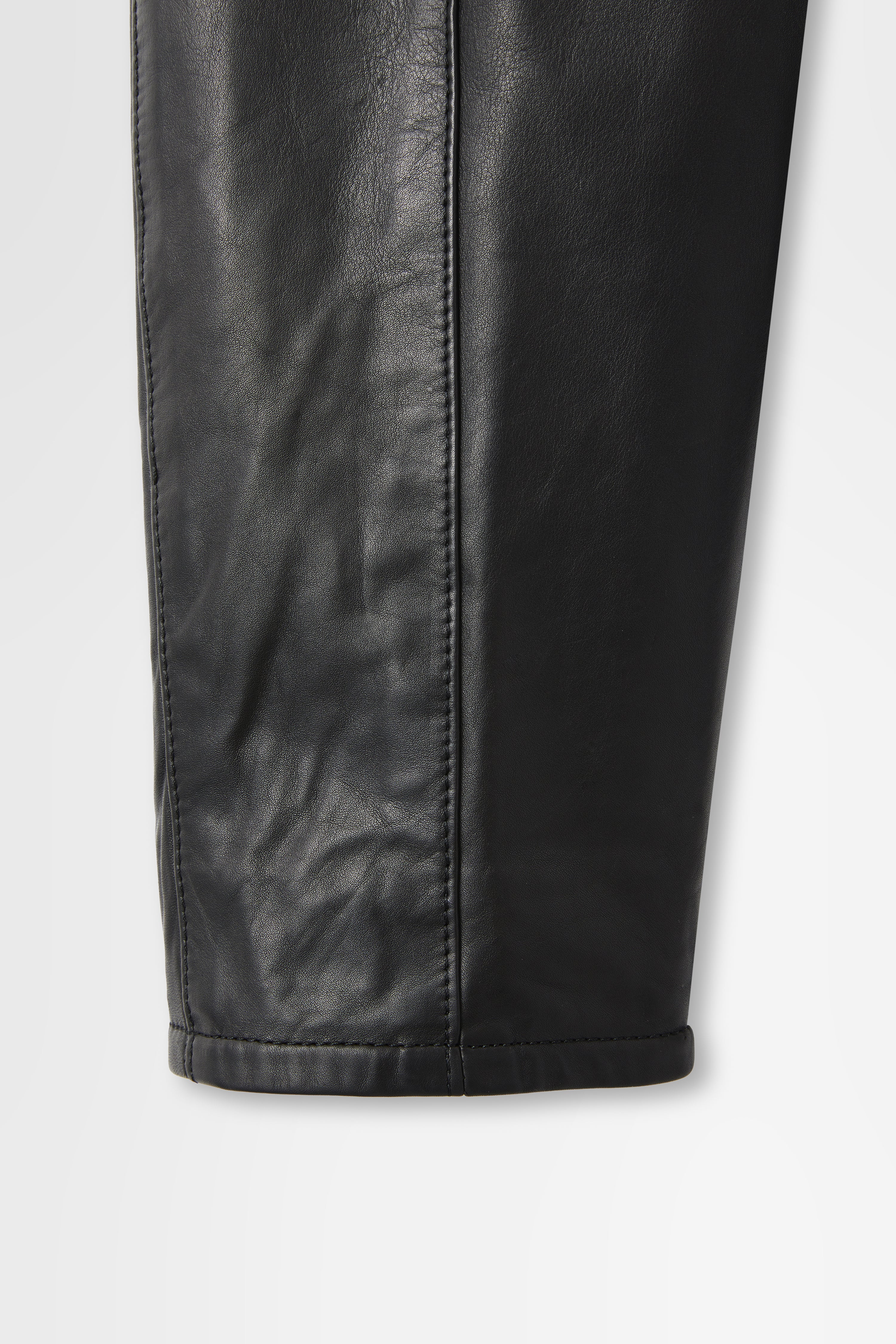 Leather Zip-Up Blouson