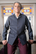 画像をギャラリービューアに読み込む, Shirt Jacket in Wool Denim
