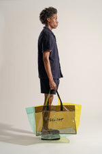 Load image into Gallery viewer, Beach Bag in Multi Yellow
