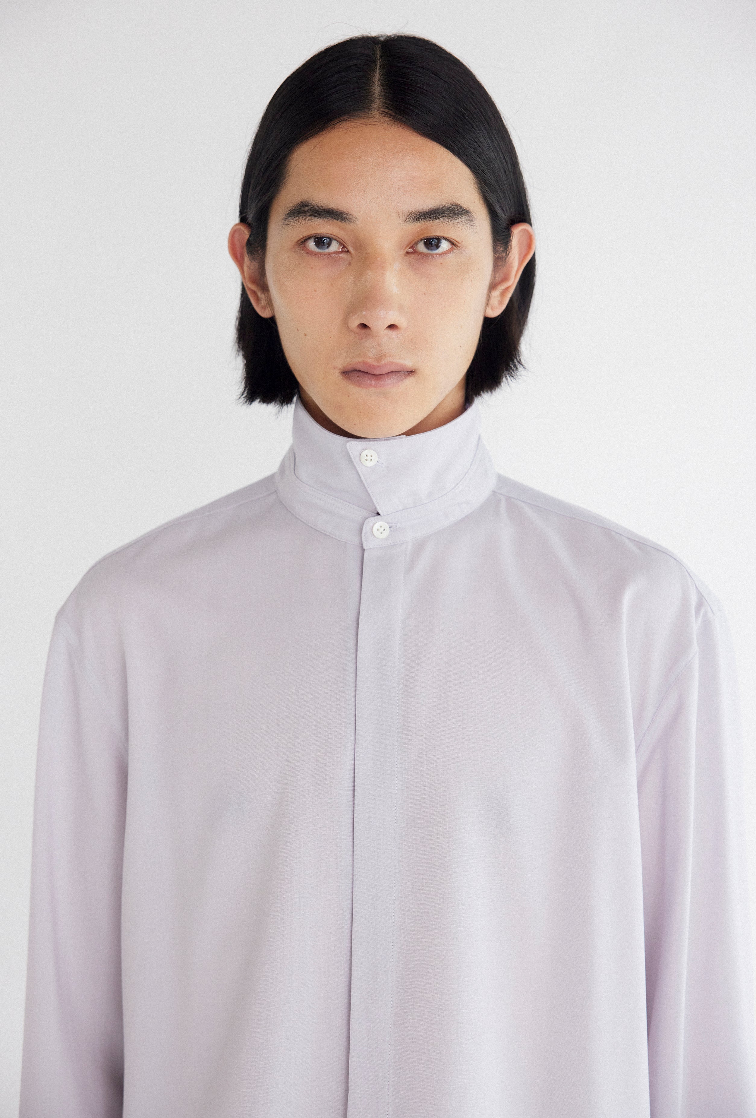 Wool Shirt in Lilac – OVERCOAT