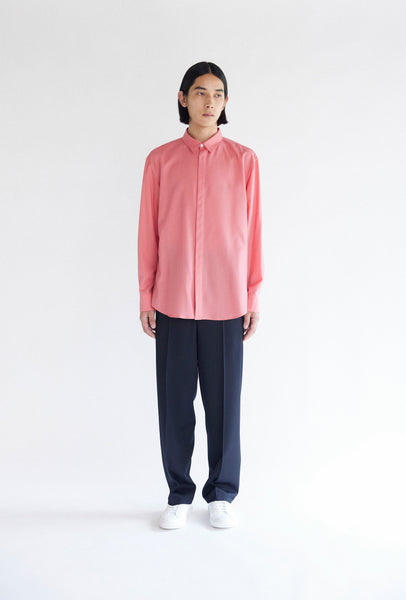 Wool Shirt in Coral – OVERCOAT