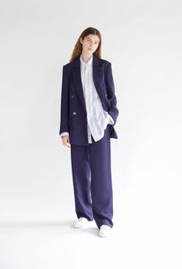 Rayon Tricotine Double Breasted Jacket