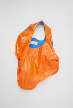 Load image into Gallery viewer, Tote Bag in Orange X Light Blue
