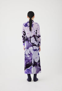 Printed Velvet Turtle Neck