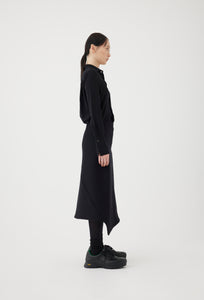 Beaver Ｗool Asymmetrical Skirt